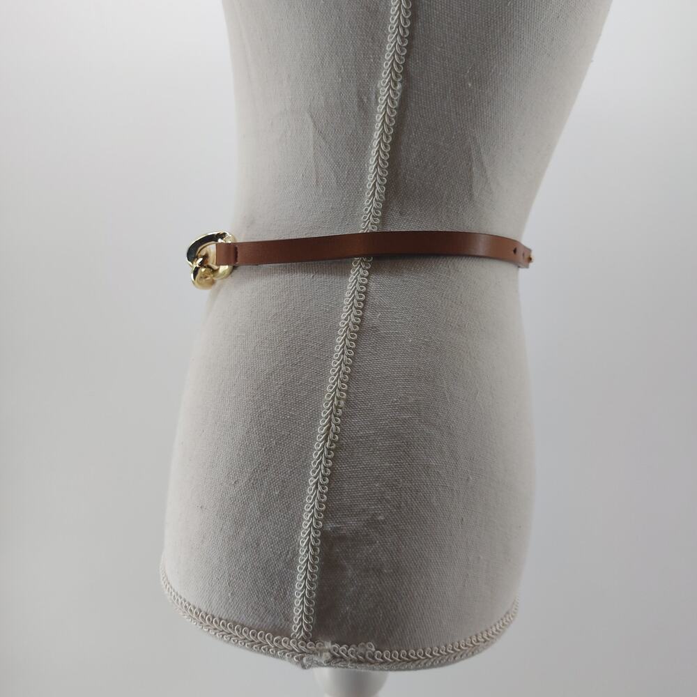 Express Brown Glam Party Fashion Women's Belt Synthetic Size XS/S - Picture 3 of 7